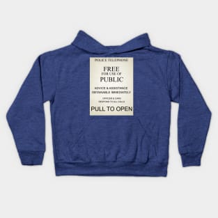 TARDIS POLICE BOX SIGN Kids Hoodie